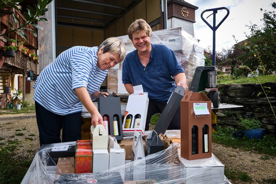 Christine Von Büren et Laurent Droz ont gagné 250 bouteilles de vins vaudois