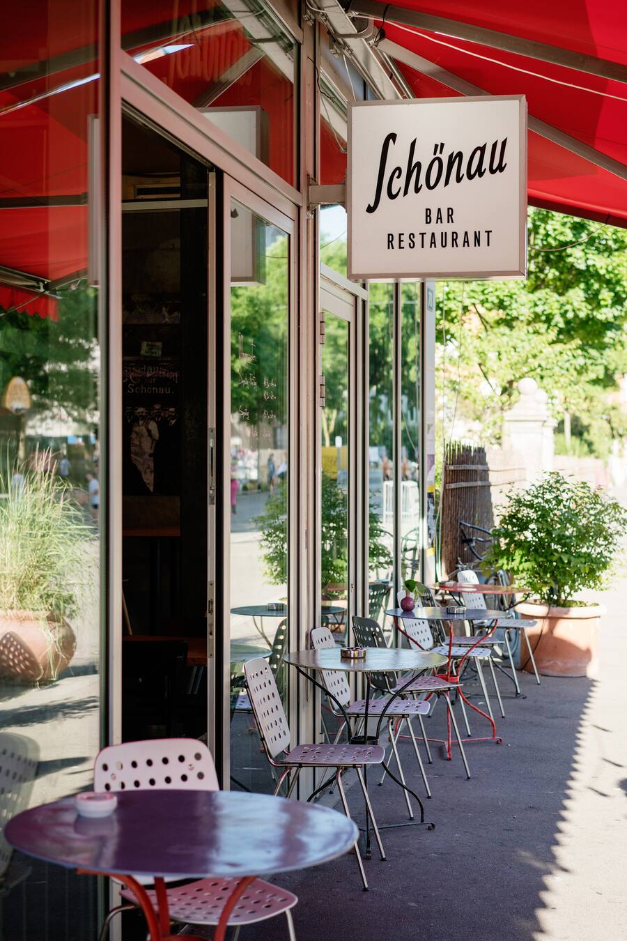 Restaurant Schönau Terrasse Zürich Kreis 4 Bäckeranlage mediterran