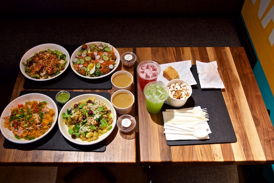 Gerichte vom Made Nice, Daniel Humms neuem Take Away in New York.