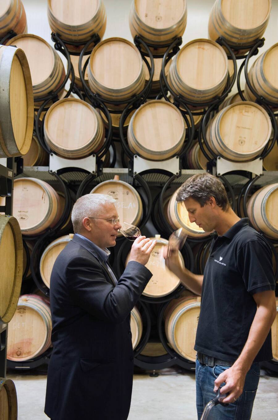 Martin Wiederkehr , Direktor Cave de Genève, Oenologen Florian Barthassat