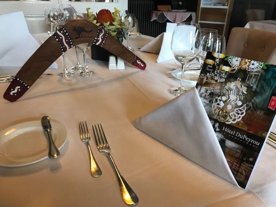 Table de l'hôtel Du Peyrou