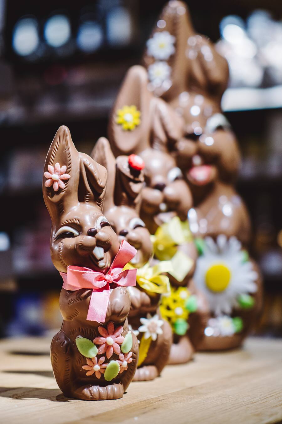 Osterhasen Schokolade Globus