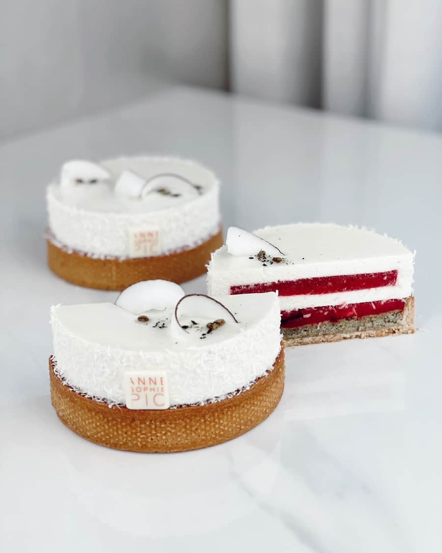 tarte frais gariguette et geranium rosat