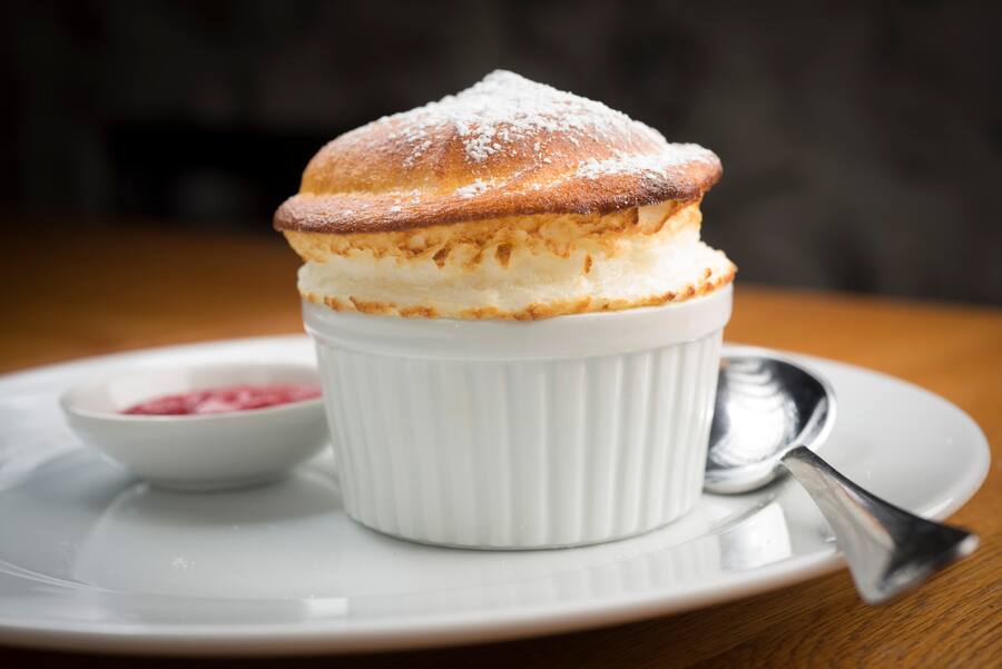 Restaurant Alex à Sion.soufflé au citron