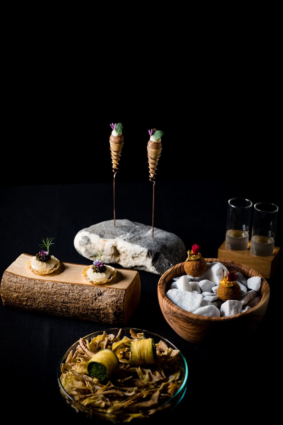 Snacks - Nespresso Gourmet Weeks bei Fabian Raffeiner, Restaurant Meridiano in Bern - November 2019 - Copyright Olivia Pulver