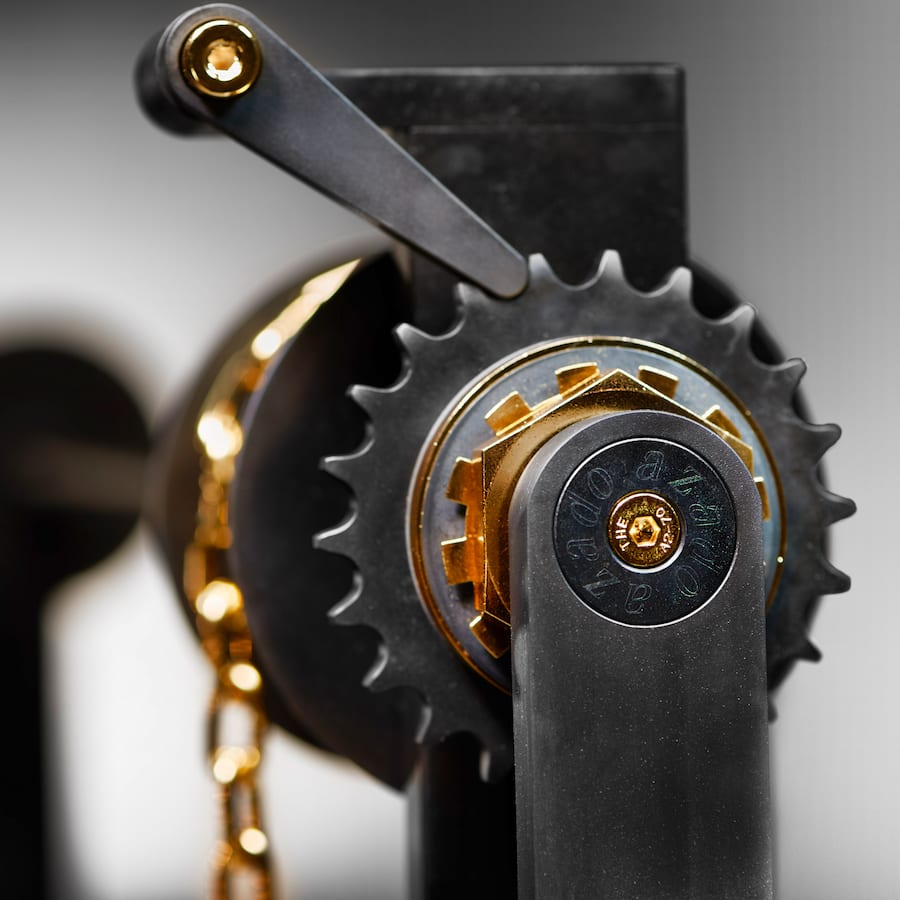 azado Dubai Grill Lalique Gold Titan Kristall