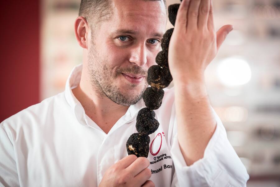 Edmond Bavois,chef du restaurant O'terroirs de l'hôtel Beau rivage à Neuchatel