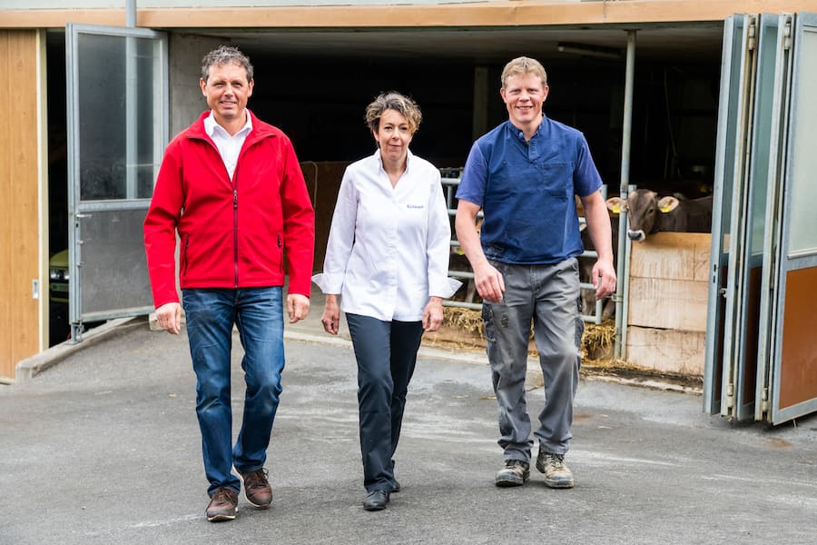 Bernadette Lisibach 2020: Metzger Roland Ehrbar, Bernadette Lisibach, Bauer Christof Ehrbar