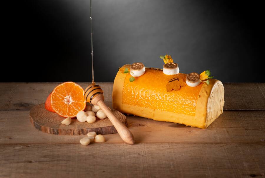 Bûche Cédric Pilloud Noël 2020 Miel