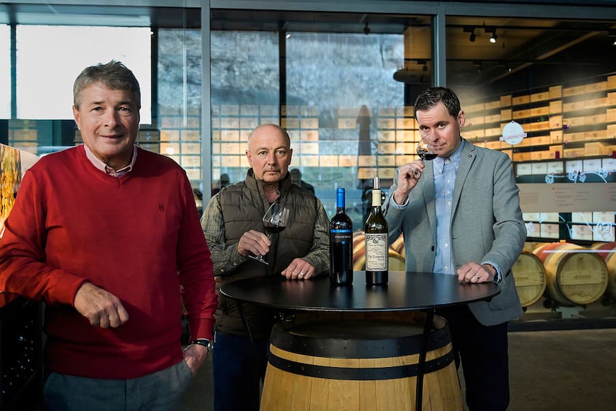 André Darbellay, Präsident, Thierry Delalay,Ãnologe, David Héritier, Direktor