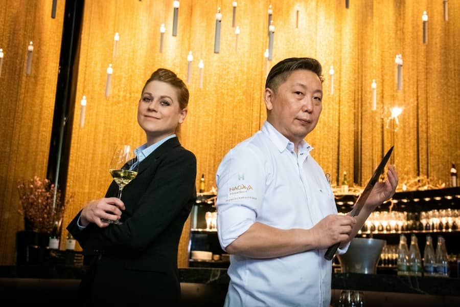 Chef Nagaya und Lisa Bader im The Dolder Grand 2021
