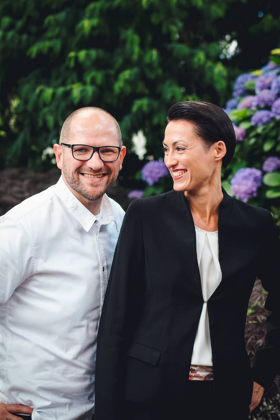 Chefkoch Rolf Fliegauf  und Jenifer Fliegauf, Partnerin und Gastgeberin - Restaurant Ecco - Giardino Ascona - 19. Juni 2020 - Copyright Olivia Pulver