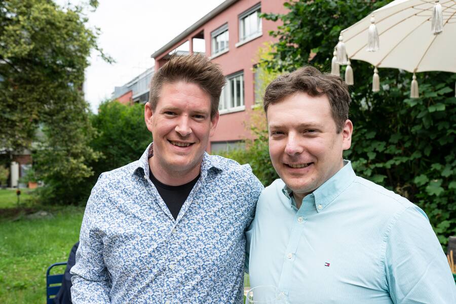 Gartenparty bei Alfred von Escher in Zürich Wollishofen