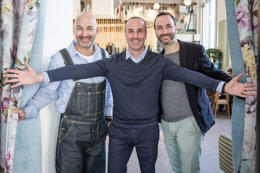 St. Gallen, Schweiz, 27. September 2017 - Tibits St. Gallen, Gebrueder, Christian, Reto und Daniel Frei.