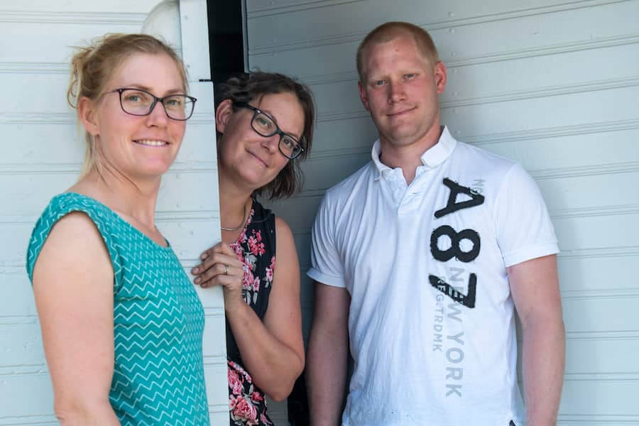 Lucie, Solange und Tristan Perey