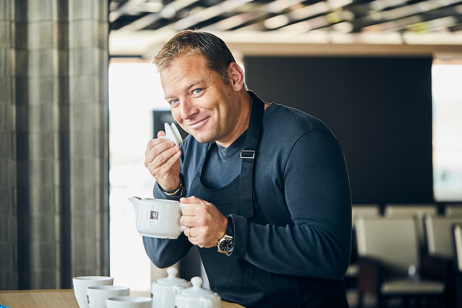 Dominique Niederhauser, Nespresso Ambassador. Coffee Sommelier & Roasting Workshop bei Dominique Niederhauser, Nespresso Sitz in Romont, 09.09.2019, Foto Lucia Hunziker