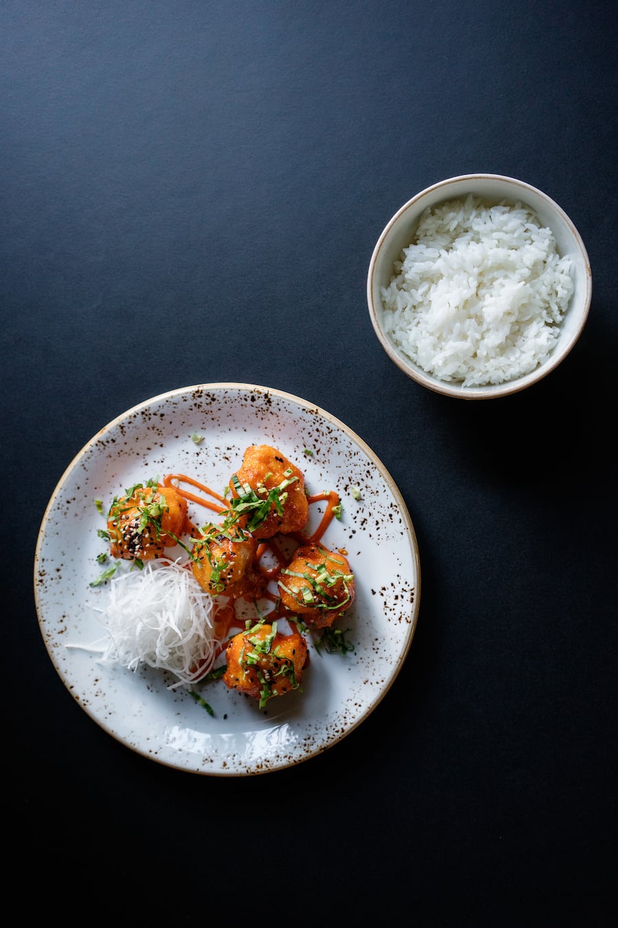 Korean Fried Cauliflower von Beni Landolt im Restaurant Kin in Zürich von Nina und Rico Jauch