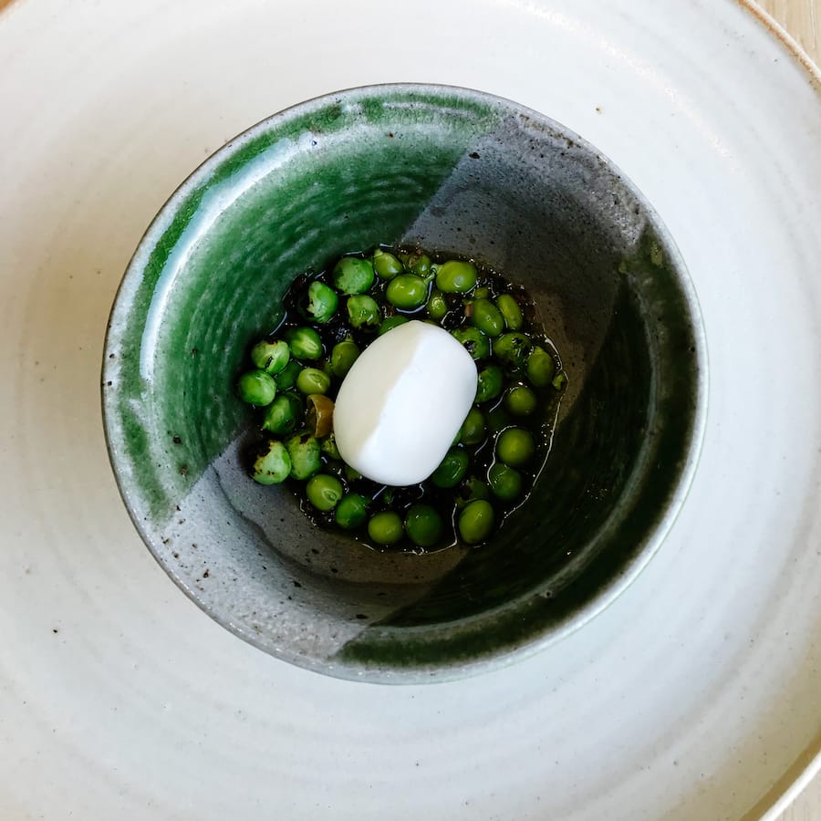Erbsen im Noma von René Redzepi
