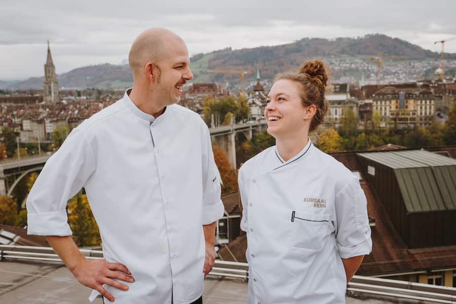 Fabian Raffeiner mit Jutta Bärenfaller
