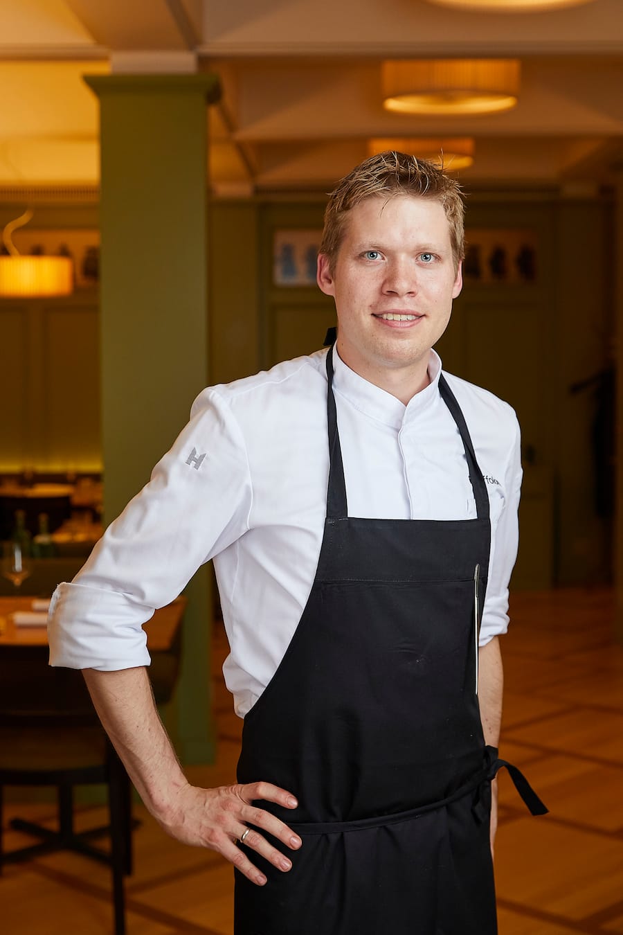 Fabio Toffolon. Restaurant zum Ãusseren Stand, Koch Fabio Toffolon und Werner Rothen, Gastgeber, Bern, 14.11.2019, Foto Lucia Hunziker