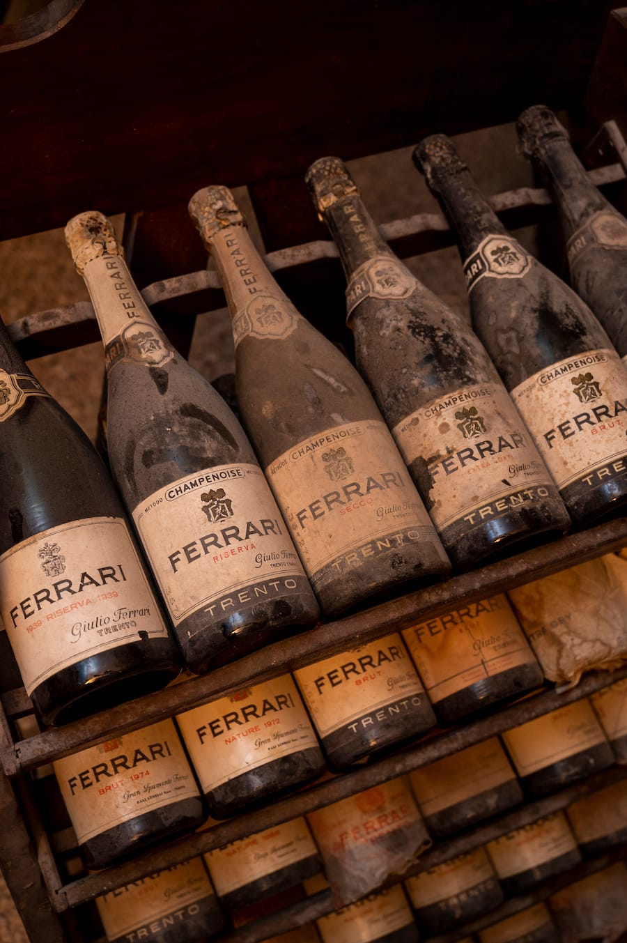 Flaschenkeller/Museum, alte Jahrgänge Metodo Champenoise