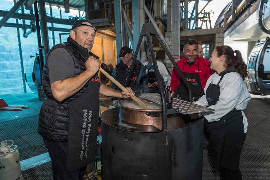 Fondue am Seil Zermatt