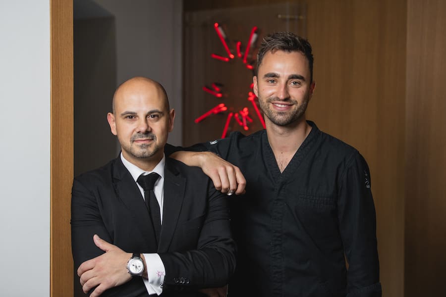 Francesco Benvenuto; Restaurantleiter & Sommelier; IGNIV by Andreas Caminada; Grand Resort; Bad Ragaz; Silvio Germann; Küchenchef; Champagner; Laurent-Perrier; Ultra Brut; Foto: Digitale Massarbeit