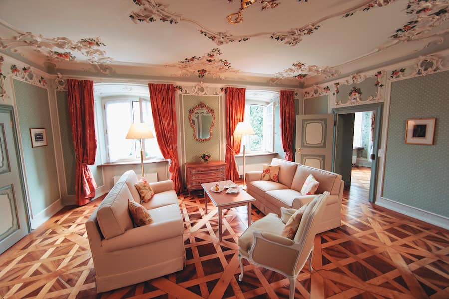 Grand Resort Bad Ragaz Fürstensuite Wohnzimmer