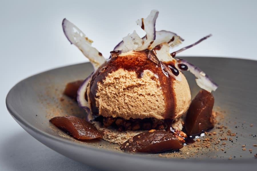 Andy Vorbusch Aubergine Pekannuss Apfelbalsamico Lakritzsalz