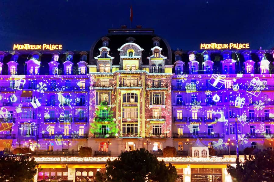 Montreux-Palace spectacle de lumière