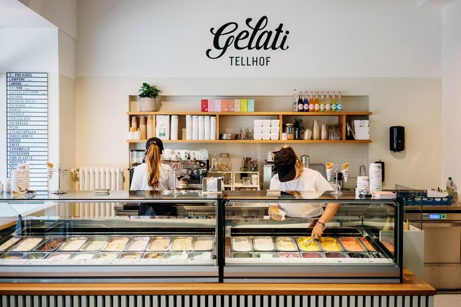 Gelati Tellhof an der Zwinglistrasse von Daniel Kissling von Gelati am See in Zürich