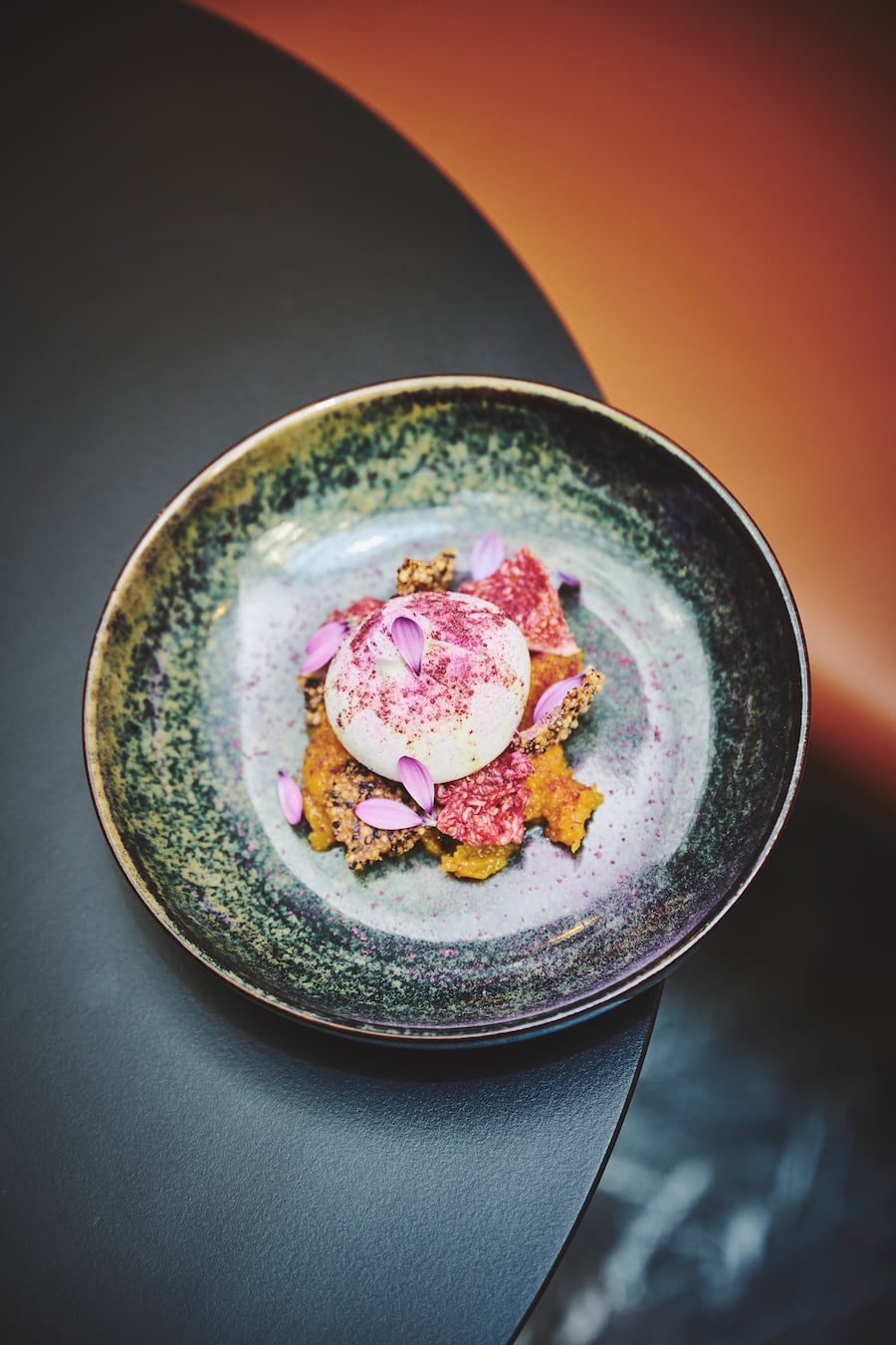 Geschmorter Kürbis Burrata