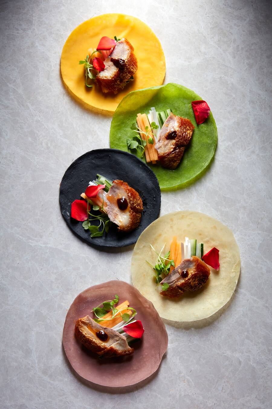 Golden Roast Duck with Rose