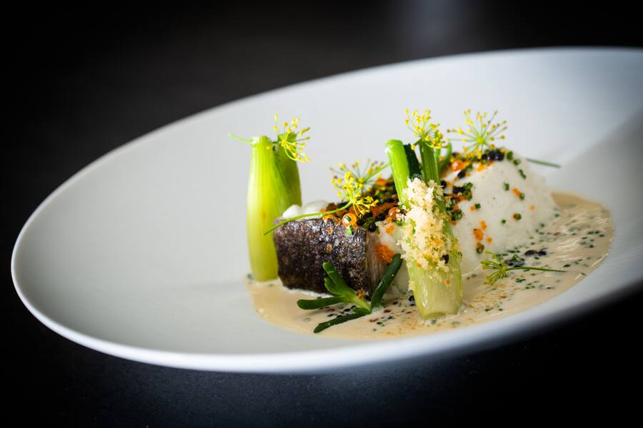 Heilbutt Kaviar Beurre Blanc Stefan Jäckel