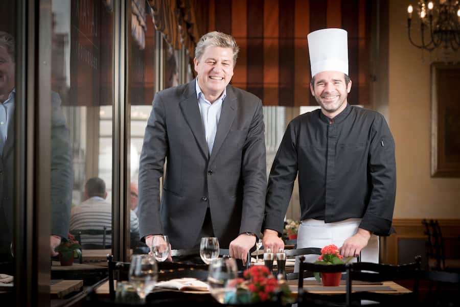 Hotel de la Paix,carte d'automne.Stefano Brunetti,CEO et propriétaire et le chef Anthony Macé