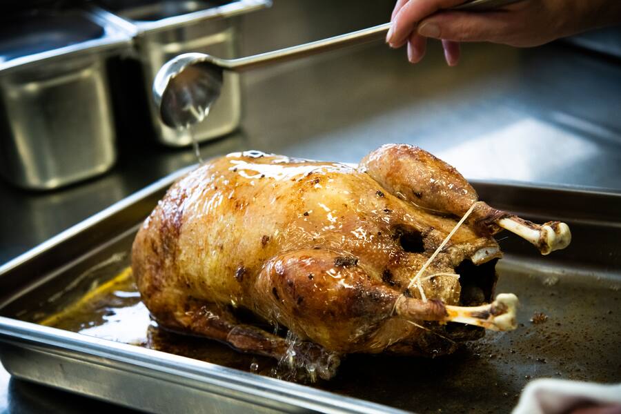 Hugues Blanchard kocht eine Martini-Gans 2020