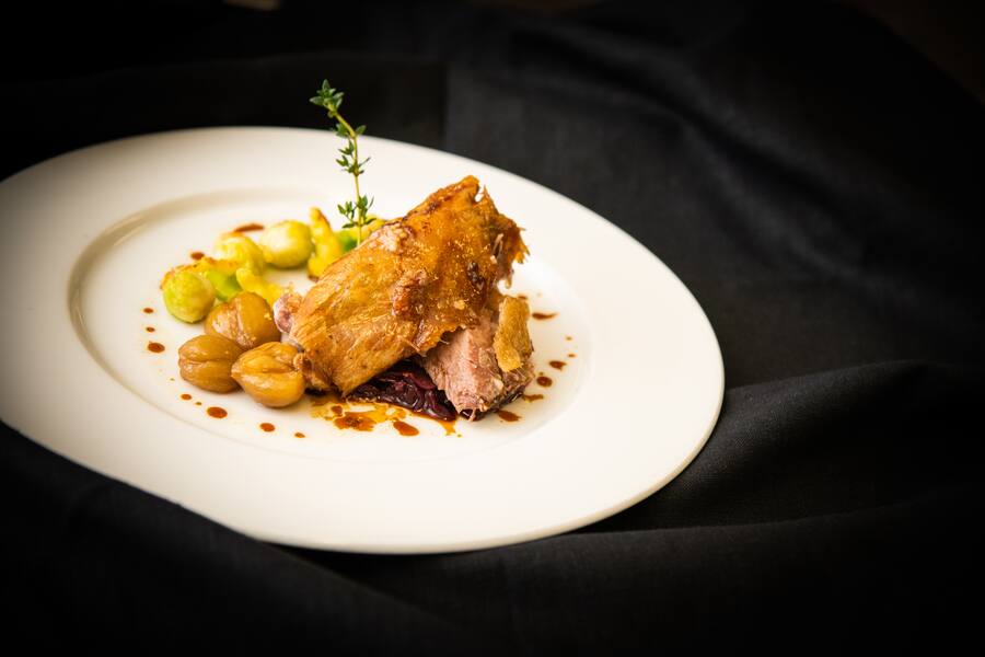 Hugues Blanchard kocht eine Martini-Gans 2020