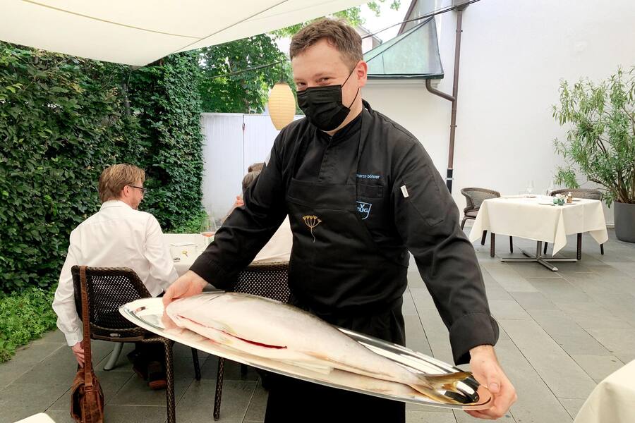 Image Tanja Grandits Stucki Basel Küchenchef Marco Böhler 2021