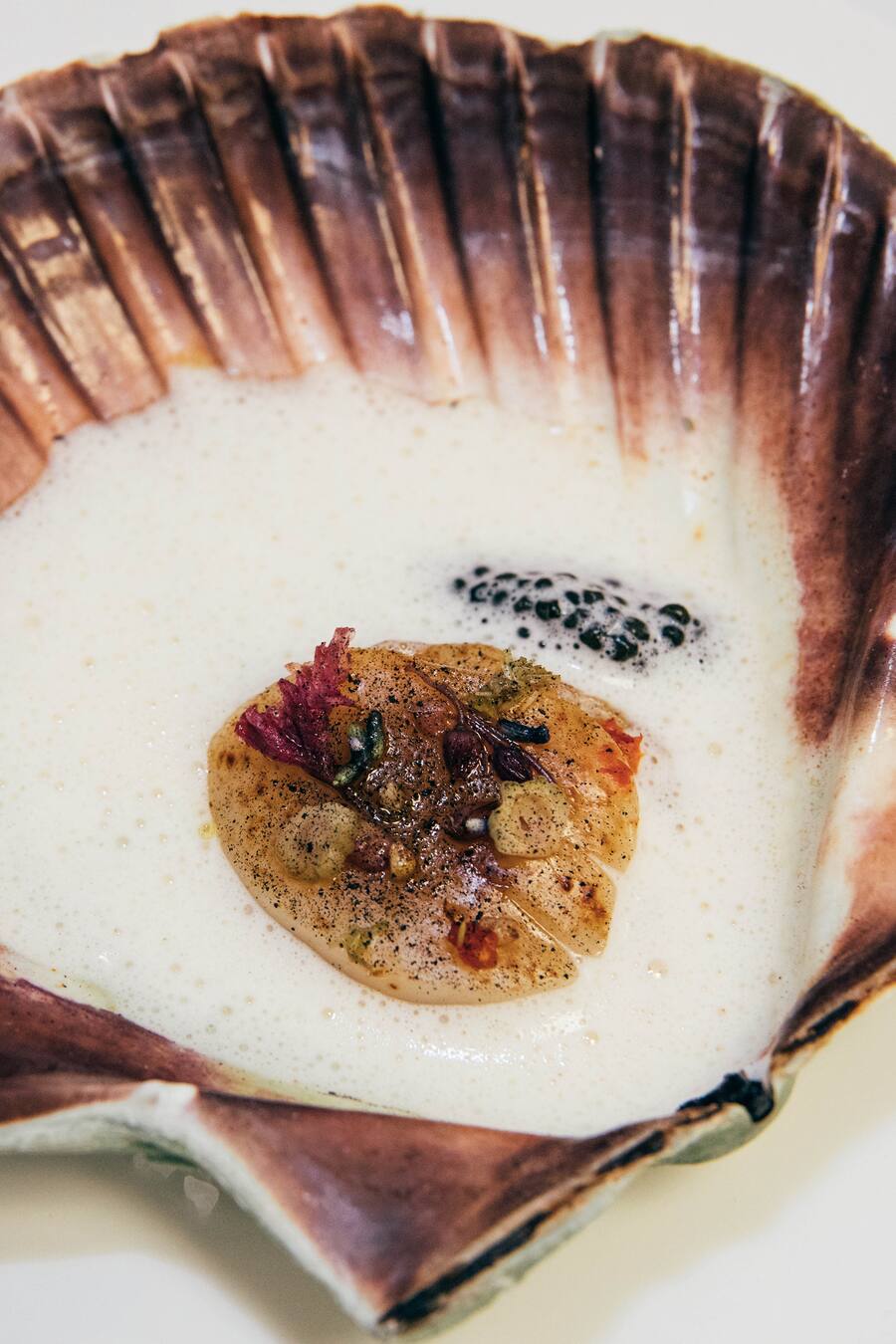 Impressionen des Great BMW Gourmet Finale am St. Moritz Gourmet Festival 2019 in St. Moritz, am 19. Januar 2019. Auf dem Bild zu sehen ist ein Fischgang von Nicolai Nørregaard. (PPR/Witwinkel/David Hubacher)