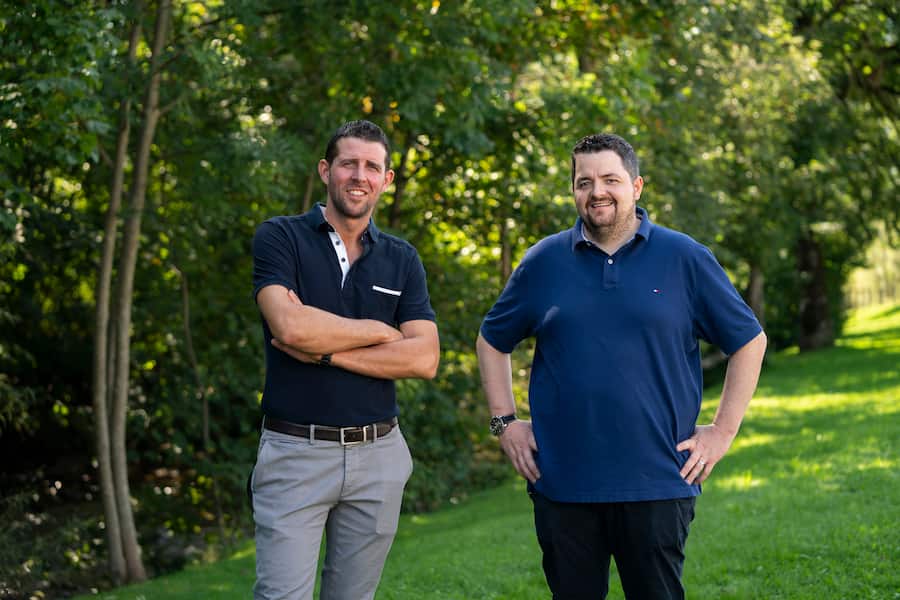 Jeunes Restaurateurs, in Urnäsch, Rolf Fuchs (l), Björn Inniger