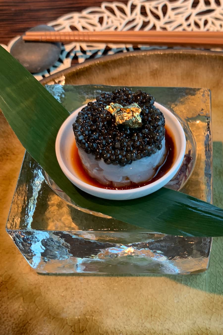 Kaviar and Shrimp Dish