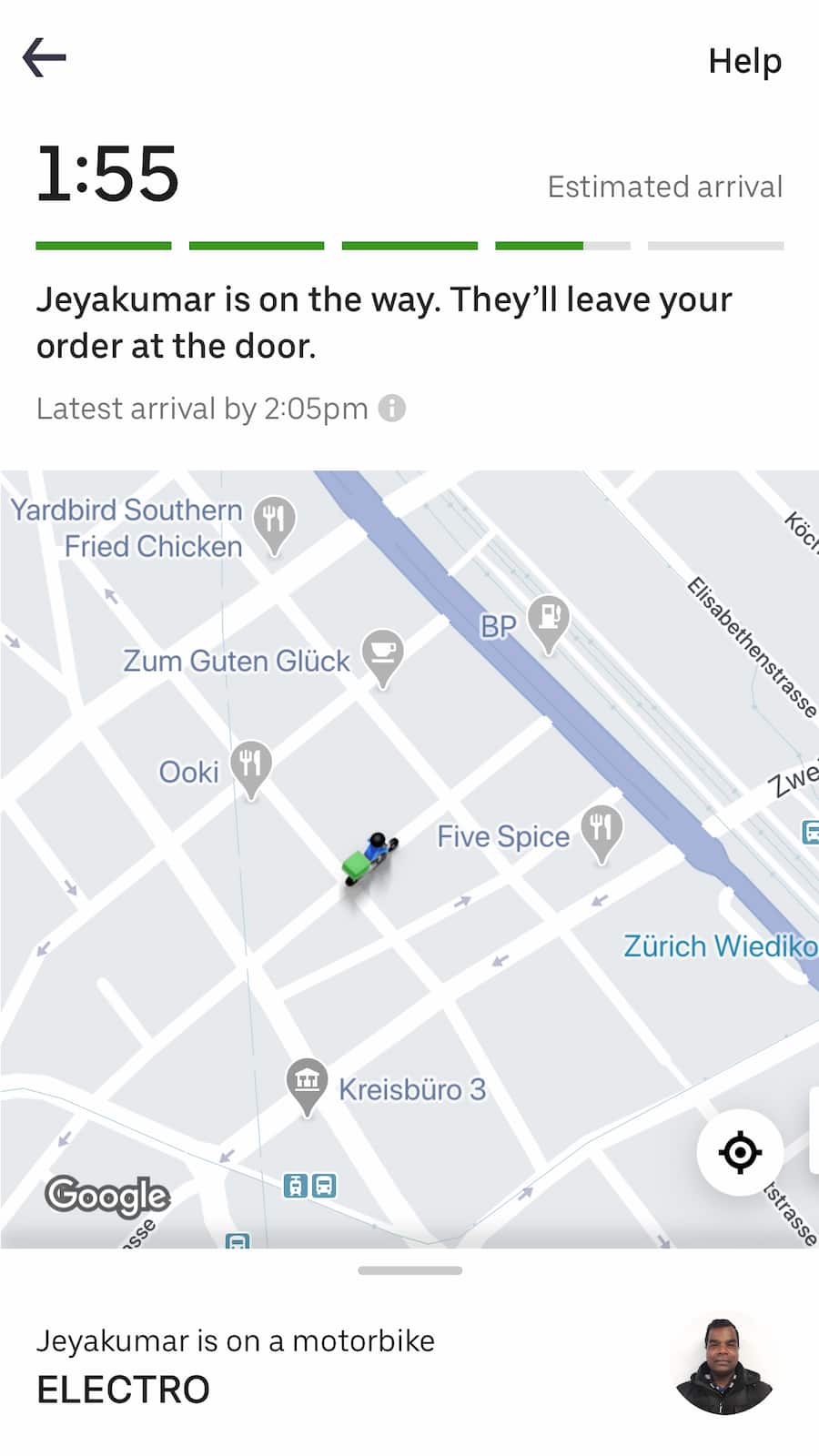 Kle Zurich Uber Eats App