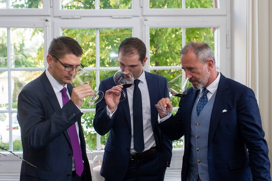 07.10.2019; Basel: Koch des Jahres - Tanja Grandits; Nicolas Joss, Edmond Gasser und Knut Schwander. © Valeriano Di Domenico