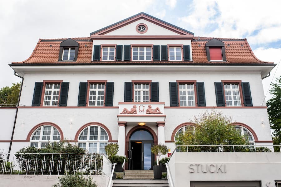 07.10.2019; Basel: Koch des Jahres - Tanja Grandits; Aussenansicht Restaurant Stucki. © Valeriano Di Domenico