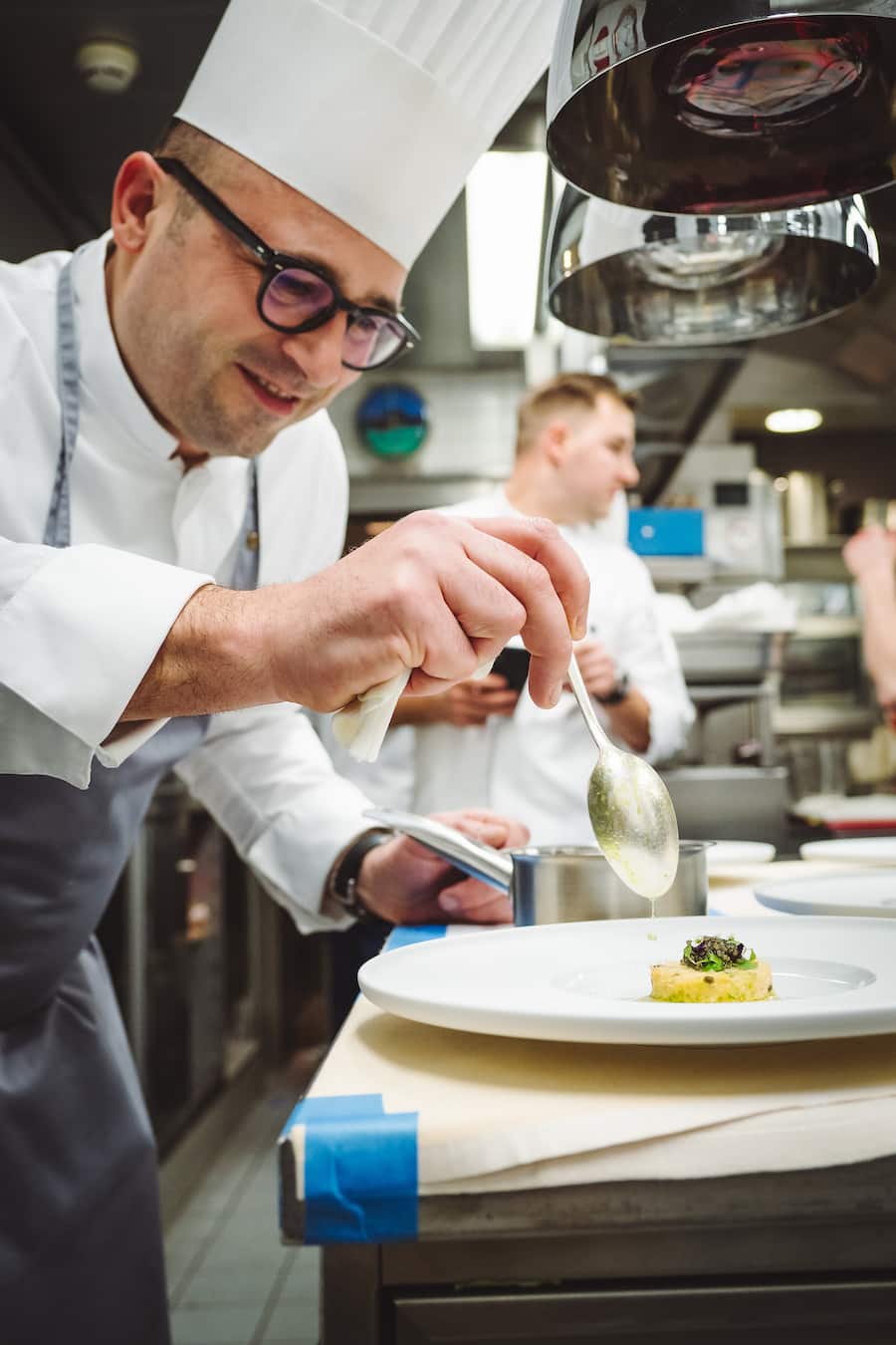 Laurent Eperon - Eight Stars & Six Hands Dinner mit Jacob Jan Buerma, Juan Amador, Laurant Eperon - Baur au Lac, Zürich - Samstag, 25. Januar 2020 - Copyright Olivia Pulver