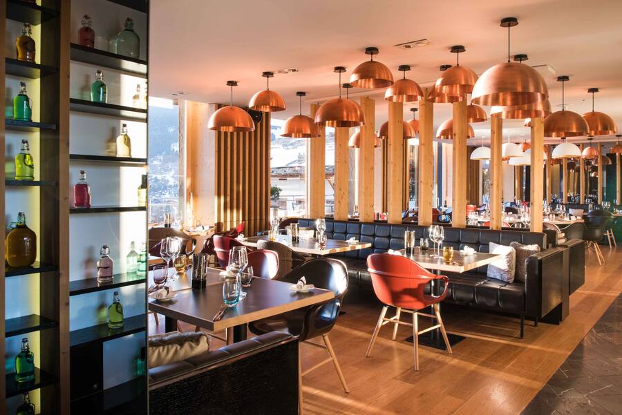 Le restaurant de l'hôtel W à Verbier