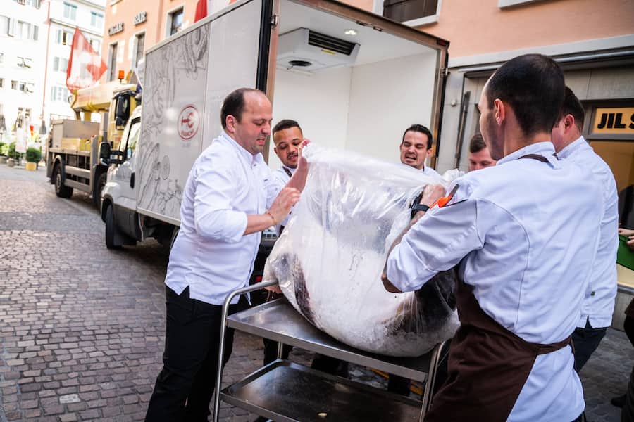 Lieferung Heilbutt Storchen