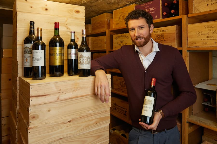 Luca Eichmann im Weinkeller. Brasserie BoduKornmarkt 56004 Luzern, 07.12.2018, Foto Lucian Hunziker