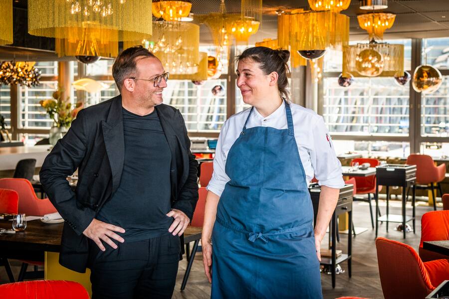 Lucide Luzern 2020: Christian Gujan, Gastgeber, Michèle Meier, Chef
