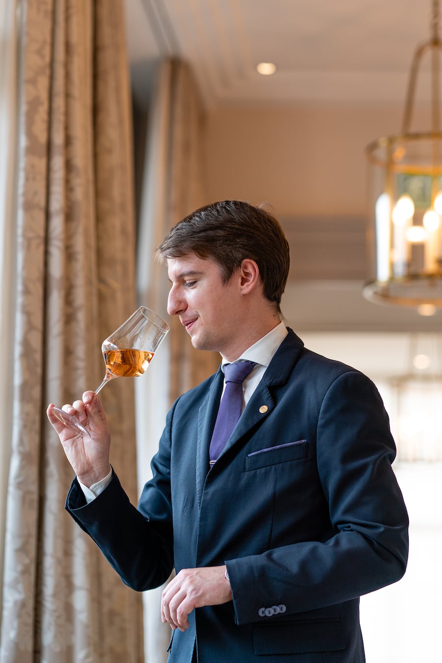 Marc Almert, Sommelier vom Restaurant Pavillon, Hotel Baur au Lac - Wein & Swiss Shrimps - 18. Februar 2020 - Copyright Olivia Pulver